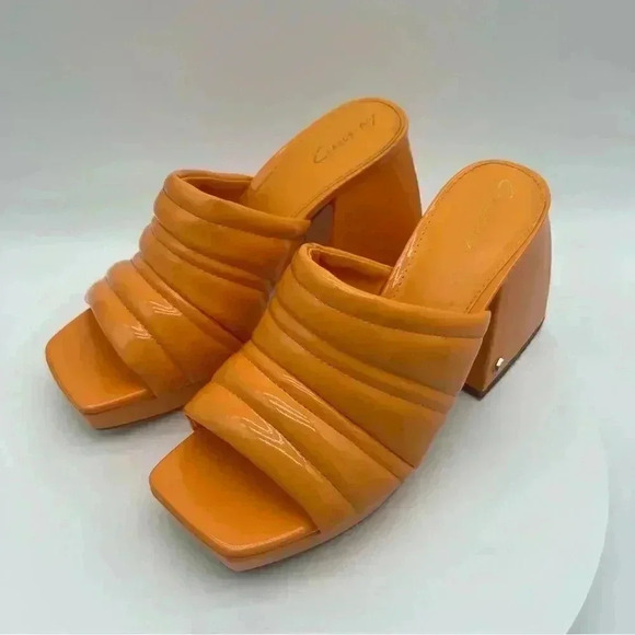 Circus NY Sandals | Marlie Platform – Citrus Orange | Size 6 - Picture 5 of 10